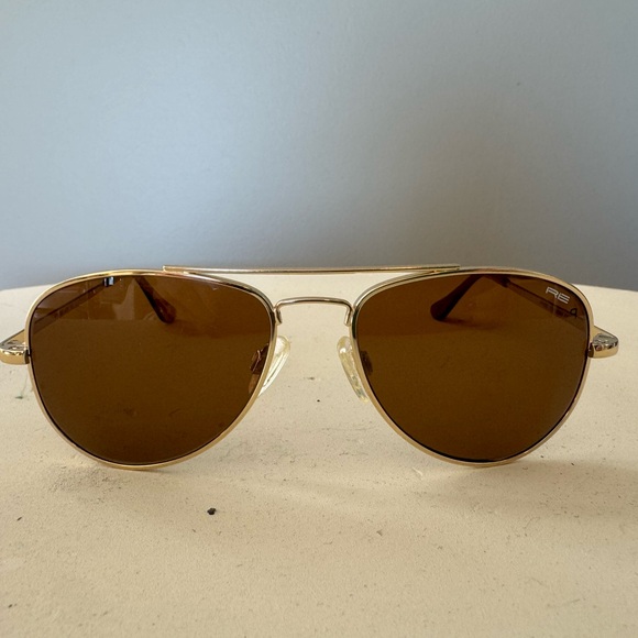 Randolph Engineering Concorde Gold Aviator Sunglasses - Picture 3 of 10